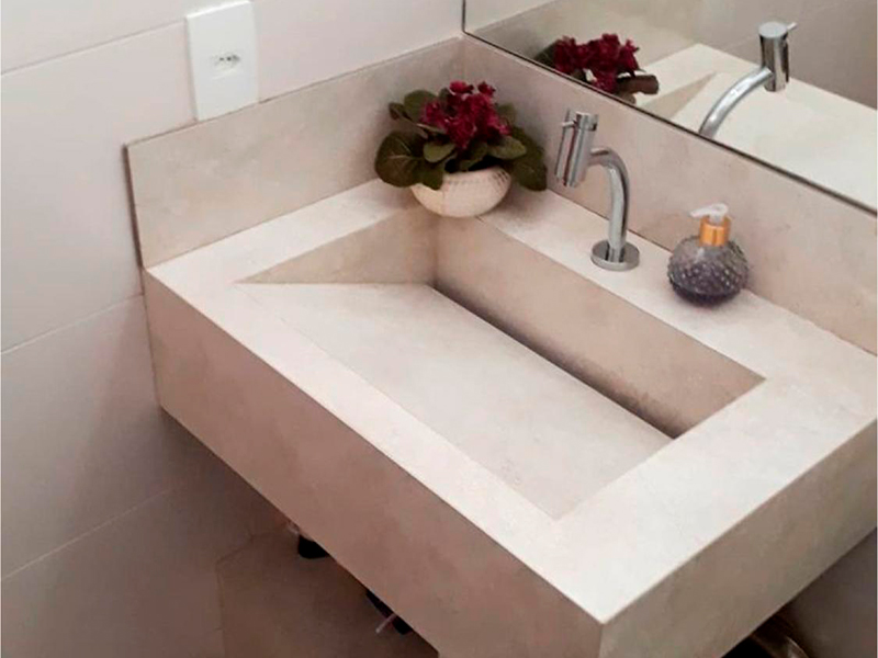 Muebles para baño de marmol