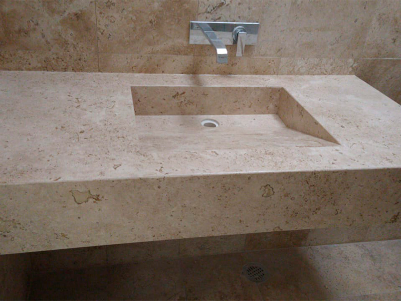 Muebles para baño de marmol